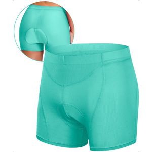 Fietsonderbroek Dames en Heren met Zeem - Fietsondergoed - Fietsonderbroek - Mint - XL (valt klein, als L)