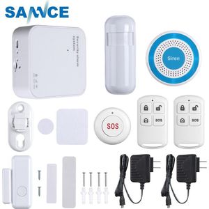 Sannce Alarm Home+ Slim Draadloos Alarmsysteem – Wifi – GSM Functie – met noodknop -  Als Beste Getest