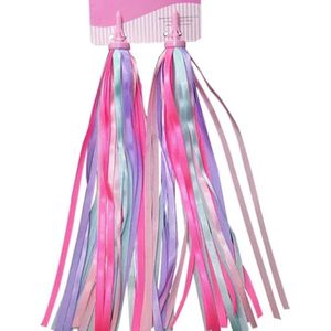 Entergoods® Stuurslingers - Fiets Versiering Kinderen - Stuurversiering Slingers - Handvat Streamers voor Meisjes - Prinsessen Franjes - 2 Stuks - 24 CM - Stuurslingers voor Kinderfiets