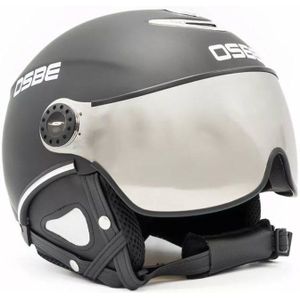 OSBE Proton Snow Skihelm Dull Black - Vizier Cat. 1-3 maat 58 (M)