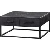 Mangohouten Salontafel Sienna Square Mahom - New York - Industrieel - Mangohout Online