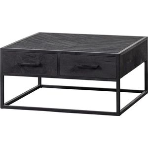 Mangohouten Salontafel Sienna Square Mahom - New York - Industrieel - Mangohout Online