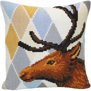 Collection d'Art 5414 kruissteekset ""Herten"", 40 x 40 cm, meerkleurig