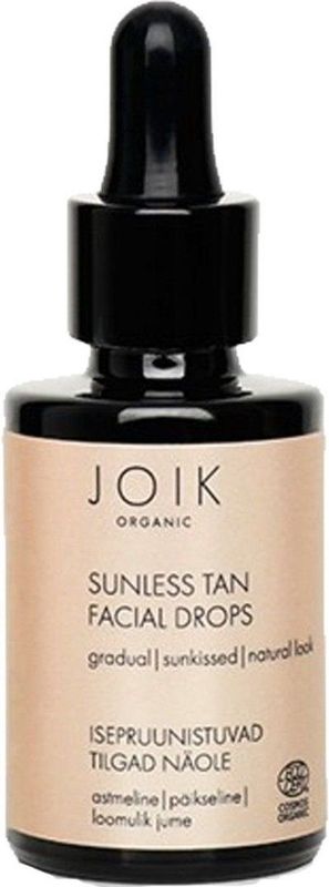 Joik Gezichtsdruppels Sunless Tan Vegan Dames 30 Ml Bruin