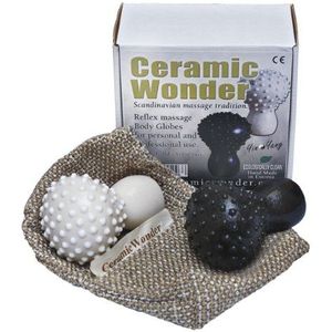 Ceramic Wonder 1139 Reflex Globes set, zwart en wit