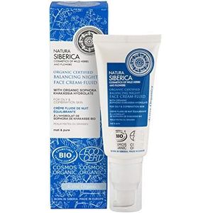 Natura Siberica - Balancerende Nachtcrème - Biologisch Gecertificeerd - Vette en Gemengde Huid