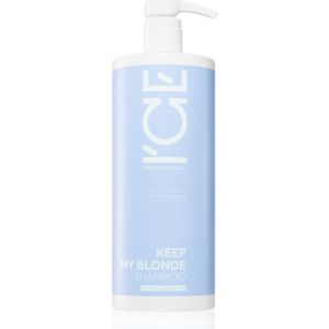 Natura Siberica ICE Professional Keep My Blonde shampoo die gele tonen neutraliseert voor ontkleurd, gehighlight, koud-blond haar 1000 ml