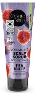 Organic Shop - Volumizing Scalp Scrub - Voor Vet Haar - Vijgen en Rozenbottel - 75 ml