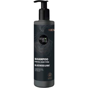 Organic Shop Men - Blackwood & Mint - Shampoo - 280 ml - Voor Mannen