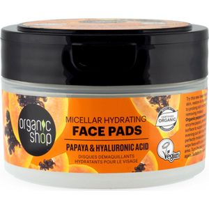 Organic Shop Face Pads Micellar Hydrating 20 pcs