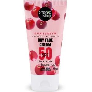 Gezichtscrème - SPF 50 - Vette Huid - Antioxidanten - Cranberry-extract