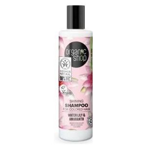 Organic Shop Shining Shampoo voor Gekleurd Haar Waterlelie en Amarant, 280 ml