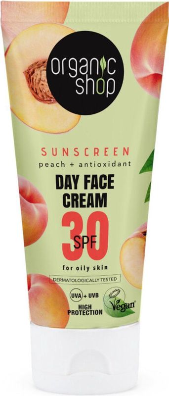 Zonnebrandcrème - SPF 30 - Antioxidanten - Perzikextract