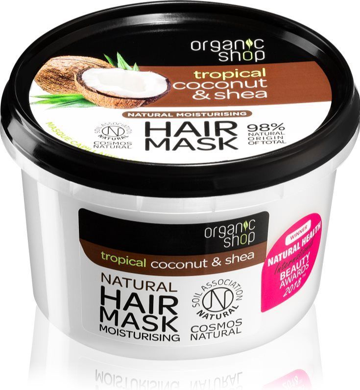 Organic Shop Natural Coconut & Shea Intensief Haarmasker met Hydraterende Werking 250 ml
