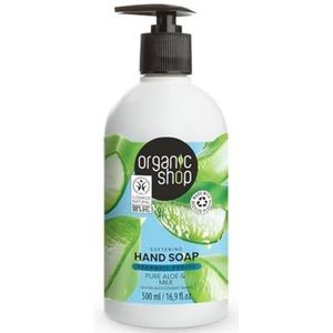 Organic Shop - Aloe & Milk - Vloeibare Handzeep - 500 ml - Natuurlijke Ingrediënten