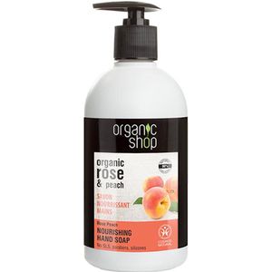 Organic Shop - Handzeep - Rozen & Perzik - Biologisch - 300ml
