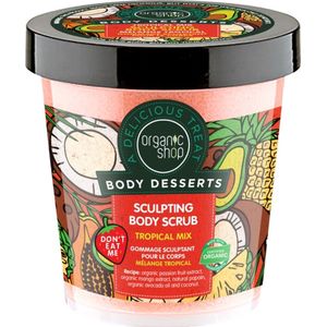 Organic Shop - Body Desserts Tropical Mix - Bodyscrub - 450 ml - Exfoliatie