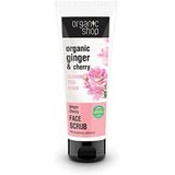 Organic Shop - Organic Ginger & Cherry Cleansing Face Scrub Oczyszczajacy Scrub Do Twarzy - 75ML