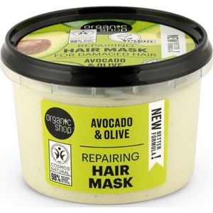 Organic Shop - Avocado & Olive - Haarmasker - 250 ml - Herstellend