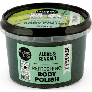 Organic Shop - Algae & Sea Salt - Body Scrub - 250 ml - Natuurlijke Ingrediënten