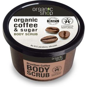 Organic Shop - Organic Coffee & Sugar - Bodyscrub - 250 ml - Natuurlijke Ingrediënten