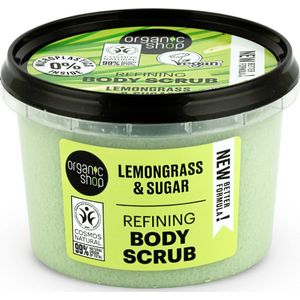 Organic Shop Lemongrass & Sugar Milde Peeling voor het Lichaam 250 ml