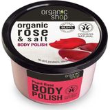 Organic Shop Organic Rose & Salt Body Peeling met Zout 250 ml