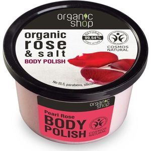 Organic Shop - Organic Rose & Salt - Bodyscrub - Zout - 250 ml