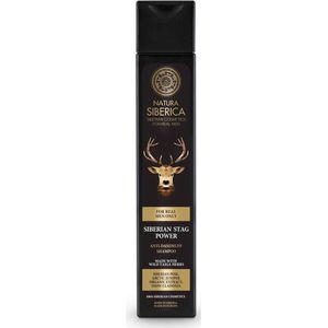 Natura Siberica - Siberian Stag Power - Anti-roos Shampoo - Biologisch - Voor Mannen