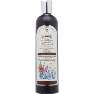 Grandma Agafia's Recipes, Siberische balsem No4 550ml volume en pracht, Bianco, honing