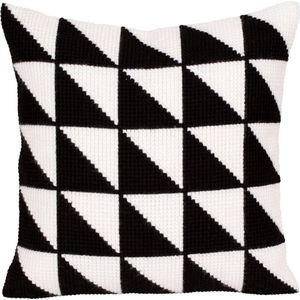 Collection D'Art Cushion Kit/Zwart-And-Wit/40 x 40