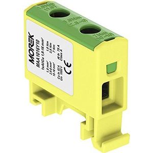 Verdelerblok f. Al/Cu geschikt 1,5-16mm2 geel-groen 1-pol. 1000V AC/DC klem geïsoleerd OTL 16 MAA1016Y10 Morek 3750