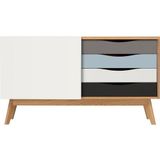 Woodman Sideboard "Hilla", Kommode im angesagten skandinavischen Look, Breite 130 cm
