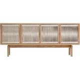 Woodman Sideboard "Lidia", Kommode, Türenfronten aus nartürlichem Hanfseil, Breite 180 cm