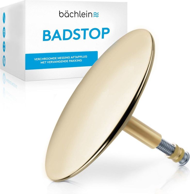 Bächlein - Plug - Verchroomd Messing - Vervangende Afdichting Inbegrepen