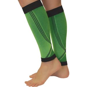 Beensleeve - Kuit Compressie - Calf Sleeves - Groen Large (kuit 37-46cm) - H: 170-182cm