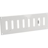 Metalen instelbaar rechthoekige sleuf rooster 300x100 wit - MR3010R - RAL9016
