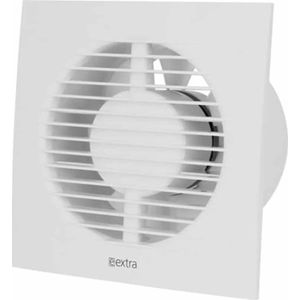 Badkamerventilator 100 mm WIT met TIMER en VOCHTSENSOR - EE100HT