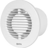 Badkamerventilator 100 mm rond WIT met timer en vochtsensor EA100HT