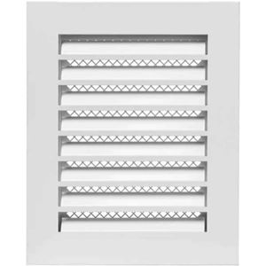 Europlast metalen ventilatierooster industrieel wit 150 x 200mm - MRF1520