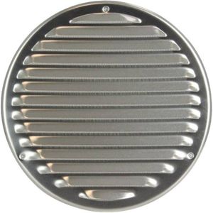 Metalen ventilatierooster rond Ø200 mm aluminium - MR200Al