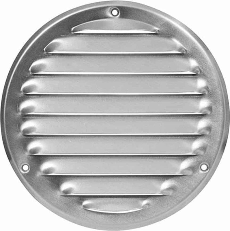 Europlast metalen ventilatierooster rond aluminium Ã˜ 125mm - MR125AL