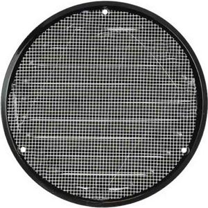 Metalen ventilatierooster rond Ø125 mm zwart - MR125M - RAL9005