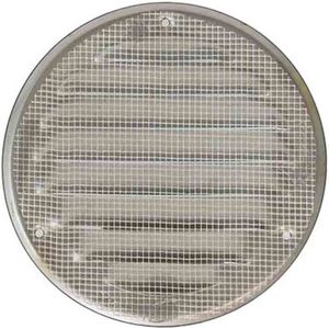 Europlast metalen ventilatierooster rond grijs Ã˜ 100mm - MR100P