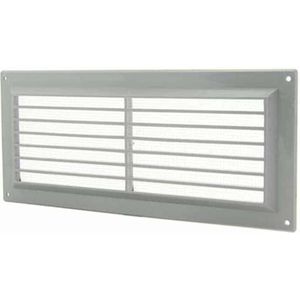 Ventilatierooster rechthoekig met grill 130x300 grijs - VR1330P