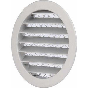 Europlast aluminium buitenlucht muur rooster zilver Ã˜ 80mm - DSAV080