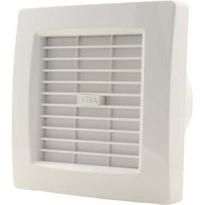 Badkamerventilator diameter 120 mm WIT met AUTOMATISCHE SLUITKLEP en TIMER - luxe X120ZT