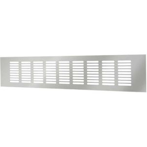 Europlast aluminium plintrooster zilver 400 x 60mm - RA640S