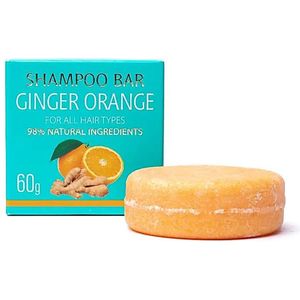 Natuurlijke shampoo bar gember sinaasappel