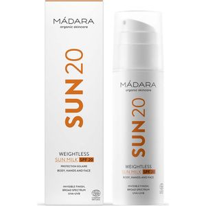 MÁDARA - Sunscreen Weightless SPF20 Zonbescherming 150 ml